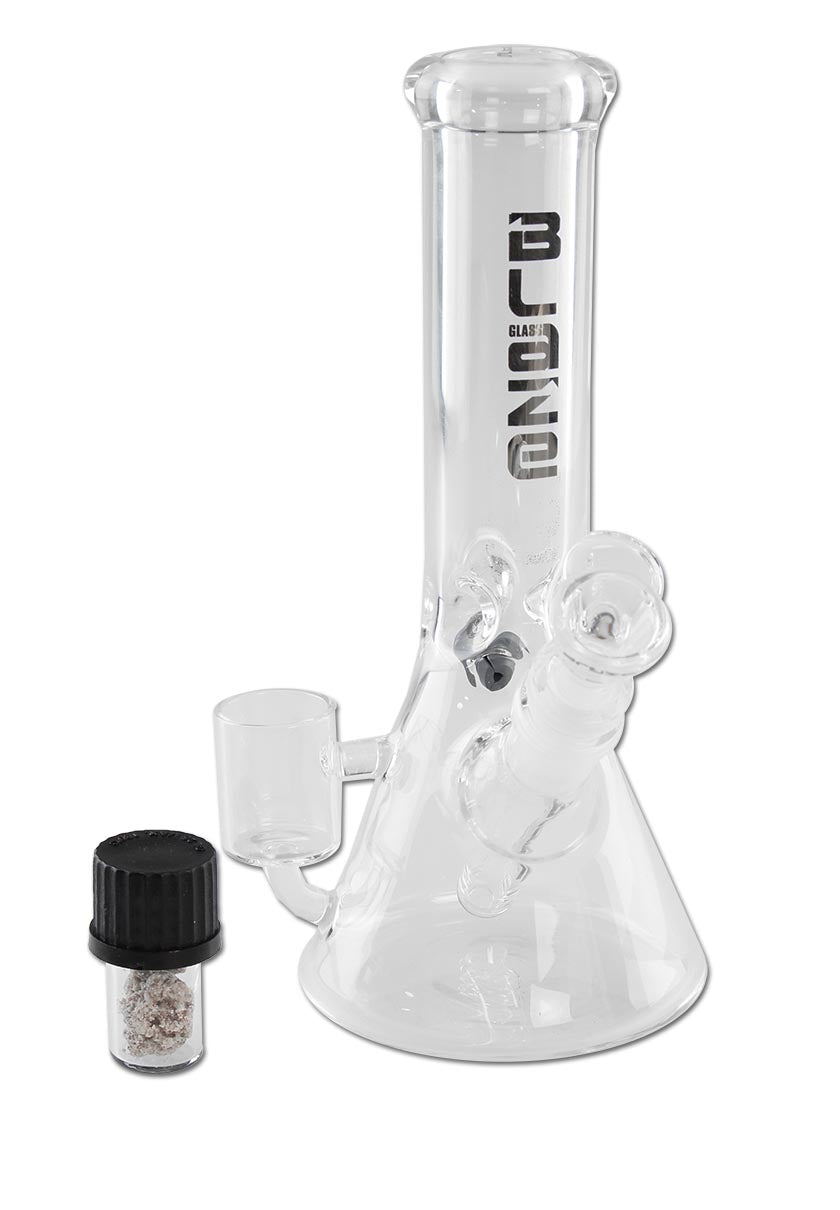 BLAZE Flask Bong Ice with Lid - pullonmuotoinen lasibongi