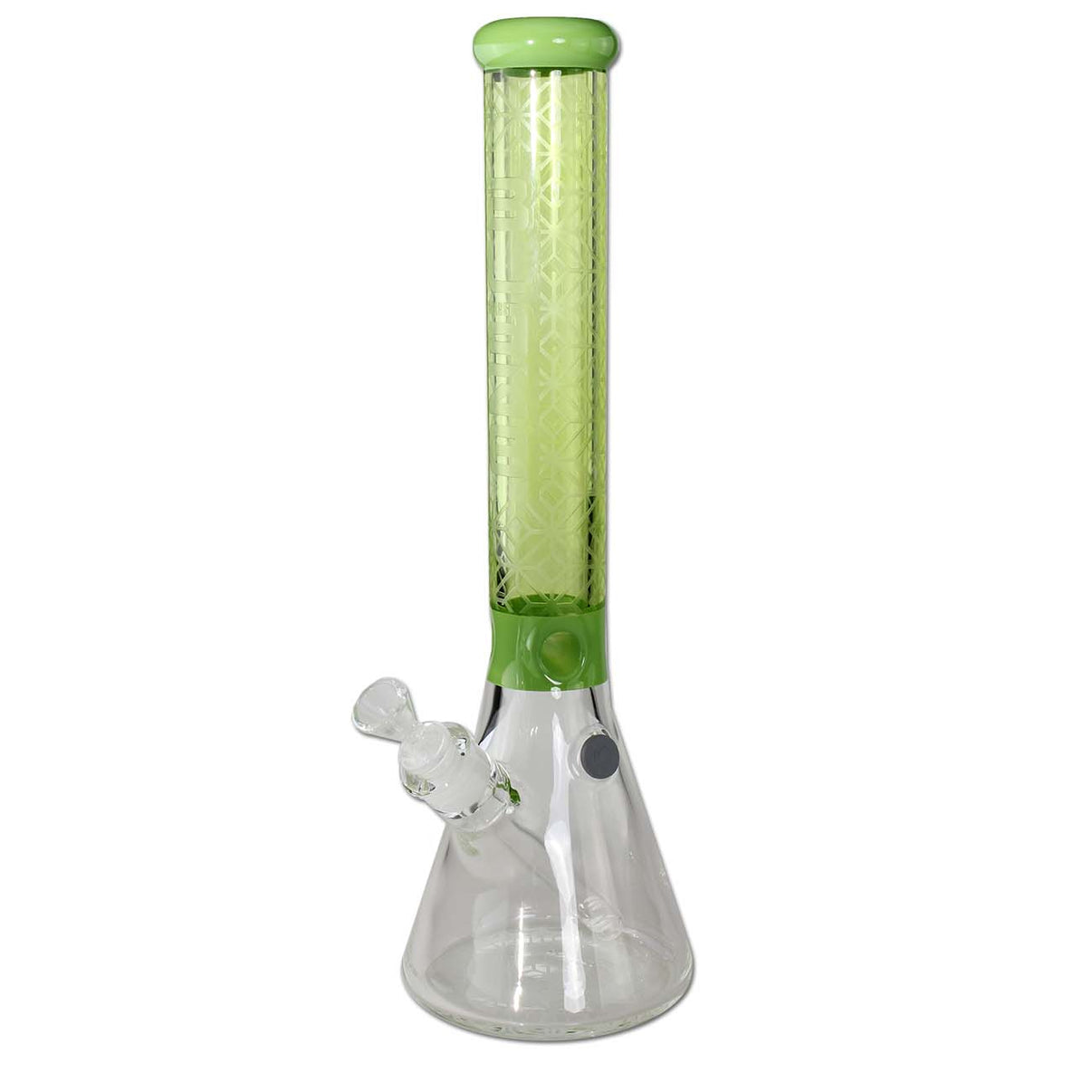 BLAZE Sandblast Beaker Green 41cm lasibongi vihreällä hiekkapuhalluksella