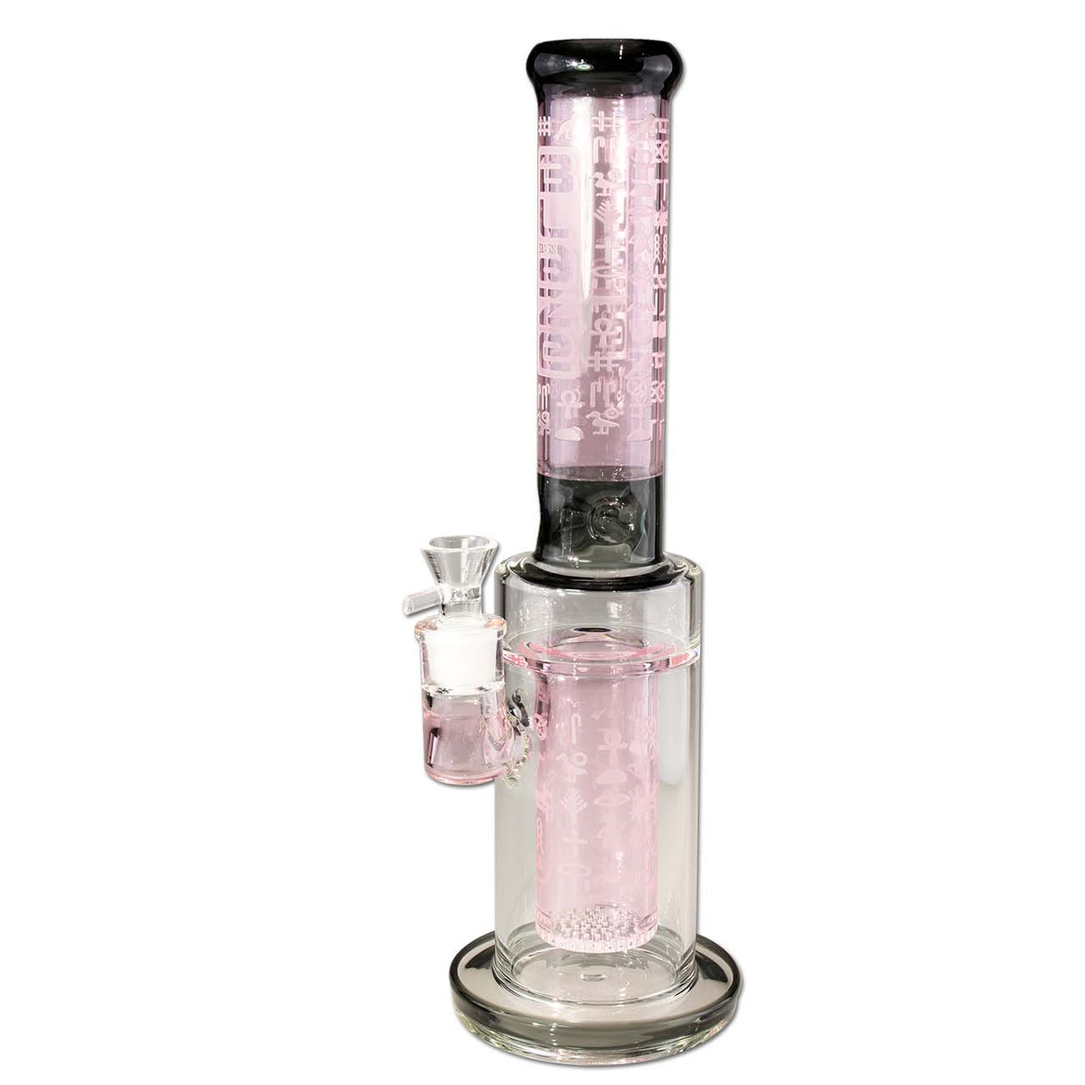 BLAZE Pharaoness Cylinder Bong Ice Pink 40cm edestä