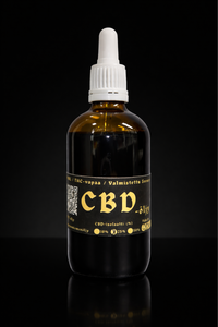 Kaninkolon CBD-kaupan CBD-öljy 25% THC-free 100ml pullo neutraalilla tuoksuprofiililla.