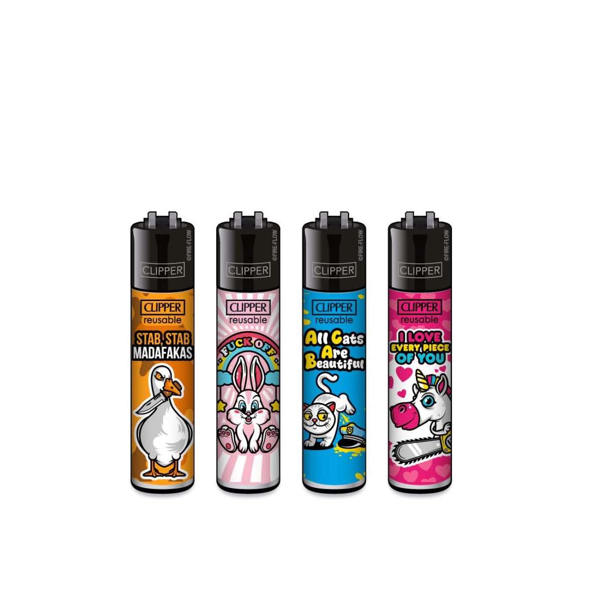 Clipper Lighters MIX SLOGAN #7 sytytin valikoima