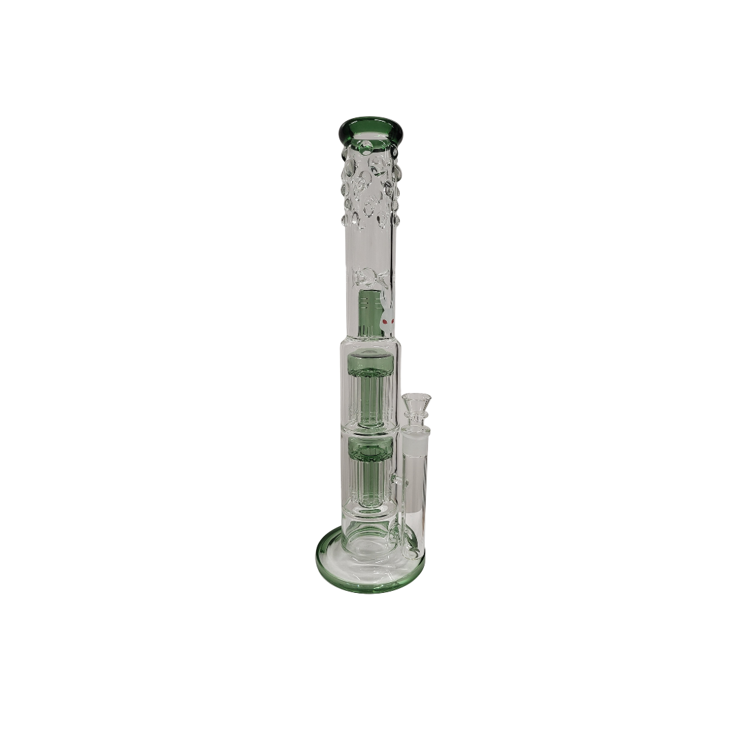 Kani 45cm Double Decker Bong lasibongi kahdella perkolaattorilla