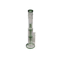 Kani 45cm Double Decker Bong lasibongi kahdella perkolaattorilla