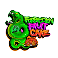 Forbidden Fruit Cake Pure Instinto -pakkaus, jossa näkyy laatumerkintä ja kasvigeneettiset siemenet keräily- ja tutkimuskäyttöön.