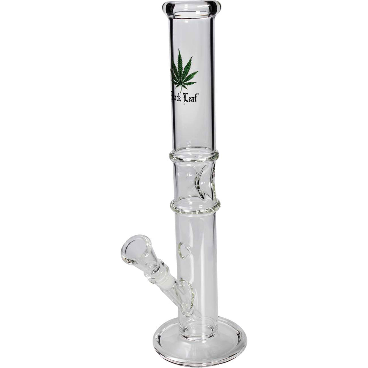 Black Leaf Glass Bong Ice 35cm kirkas lasibongi jääpidikkeellä