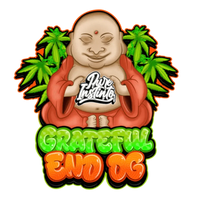 Grateful End OG Pure Instinto -siementen pakkaus, jossa näkyy laatumerkki ja lajikekuvaus. Ihanteellinen kokoelmiin ja tutkimukseen.