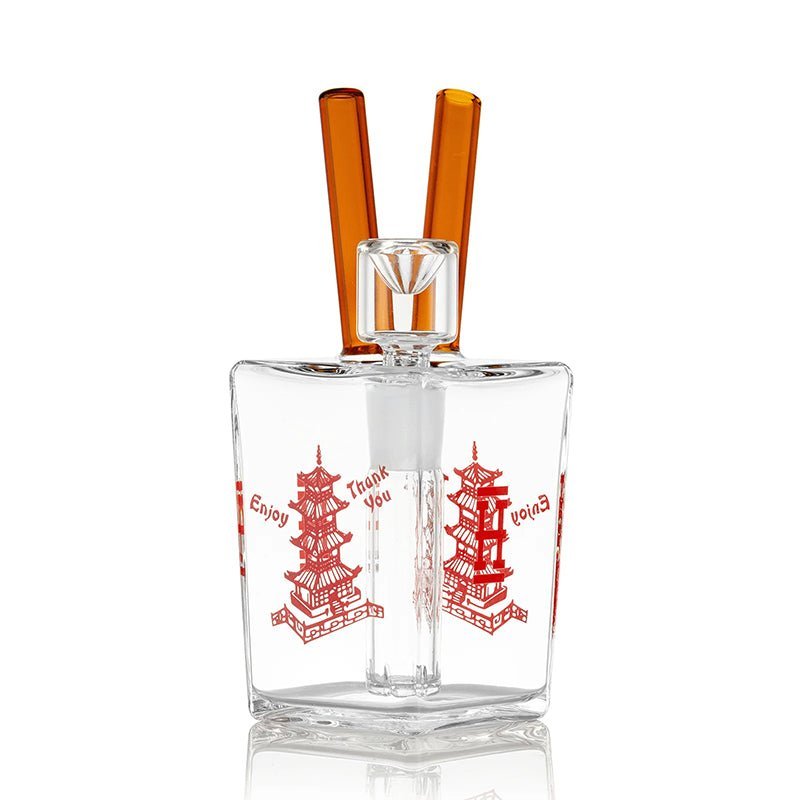 HEMPER Chinese Takeout Bong - noutoruokalaatikon muotoinen lasibongi