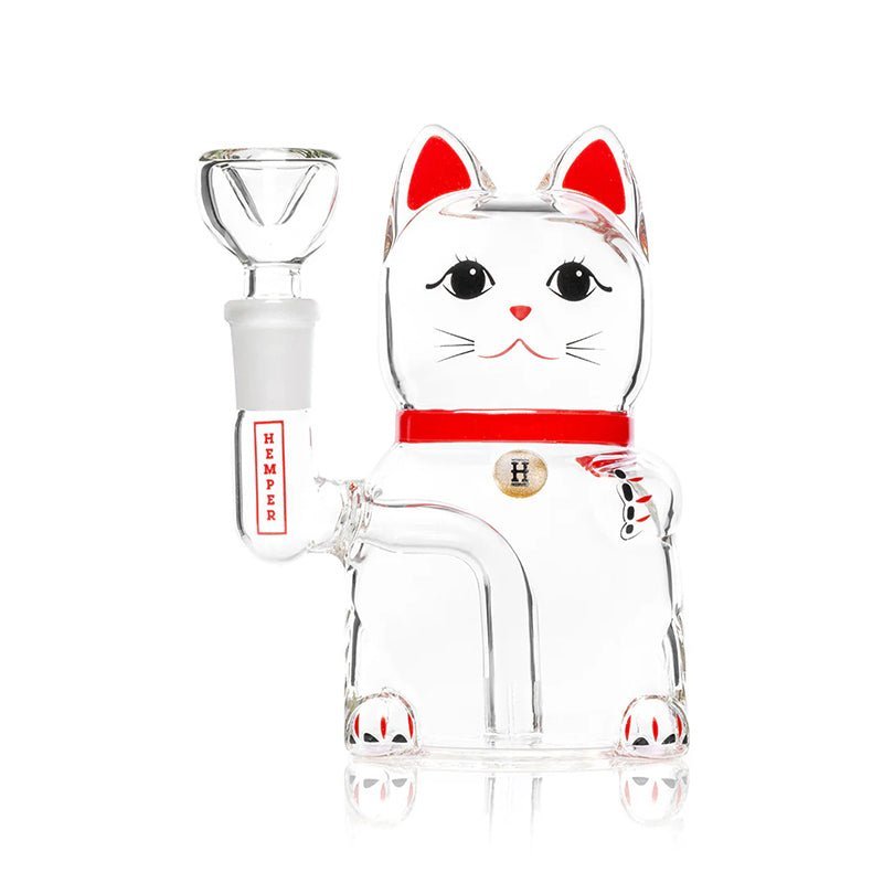 HEMPER Lucky Cat Bong - Japanilainen onnenkissa lasibongi