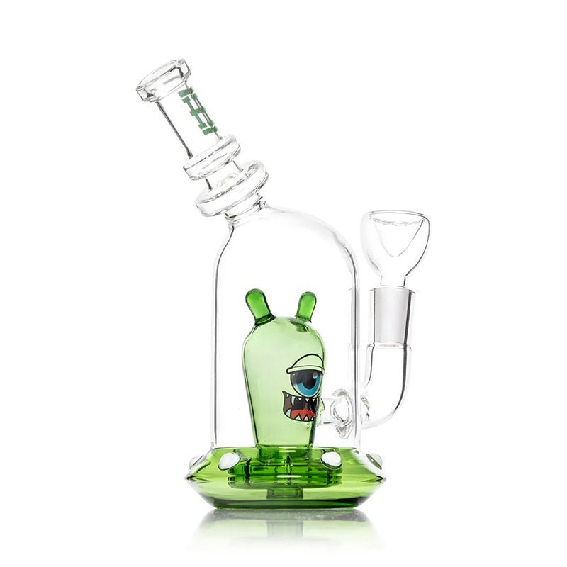HEMPER Space Monster Bong vihreä avaruushirviö design