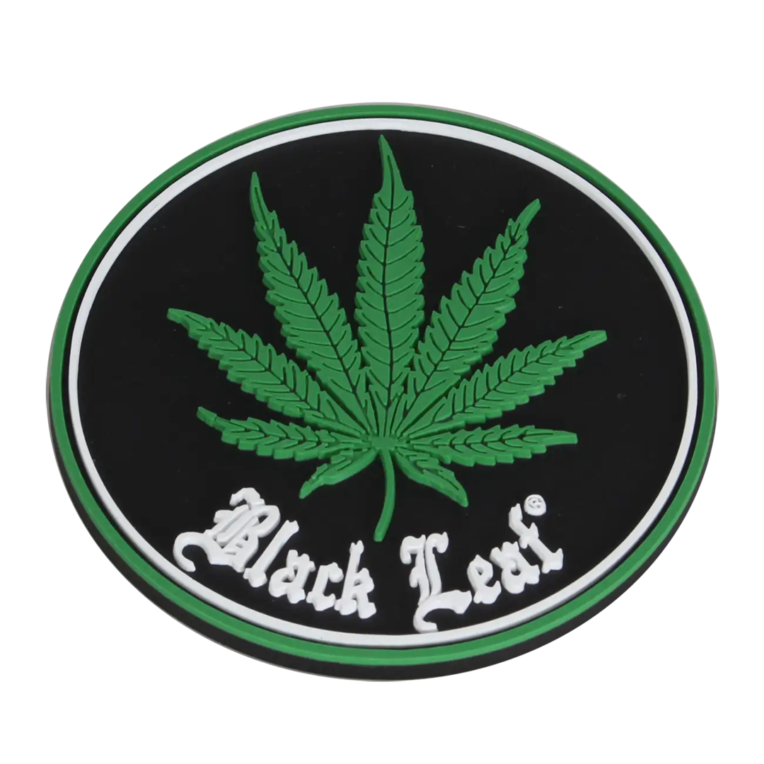 Black Leaf Silicone Coaster silikoninen suoja alusta lasipiippu ja vesipiippu laitteille  - Kaninkolo verkkokauppa