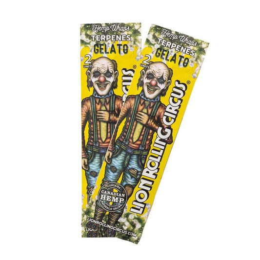LION ROLLING CIRCUS HEMP WRAP TERPENES GELATO