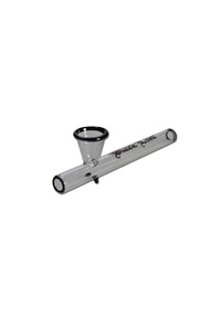 Black Leaf Glass Shotgun Pipe 10cm