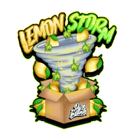 Kuva Pure Instinto Lemon Storm -siemenpakkauksesta, jossa on sitruunateema ja laatua viittaava logo kirkkailla väreillä.