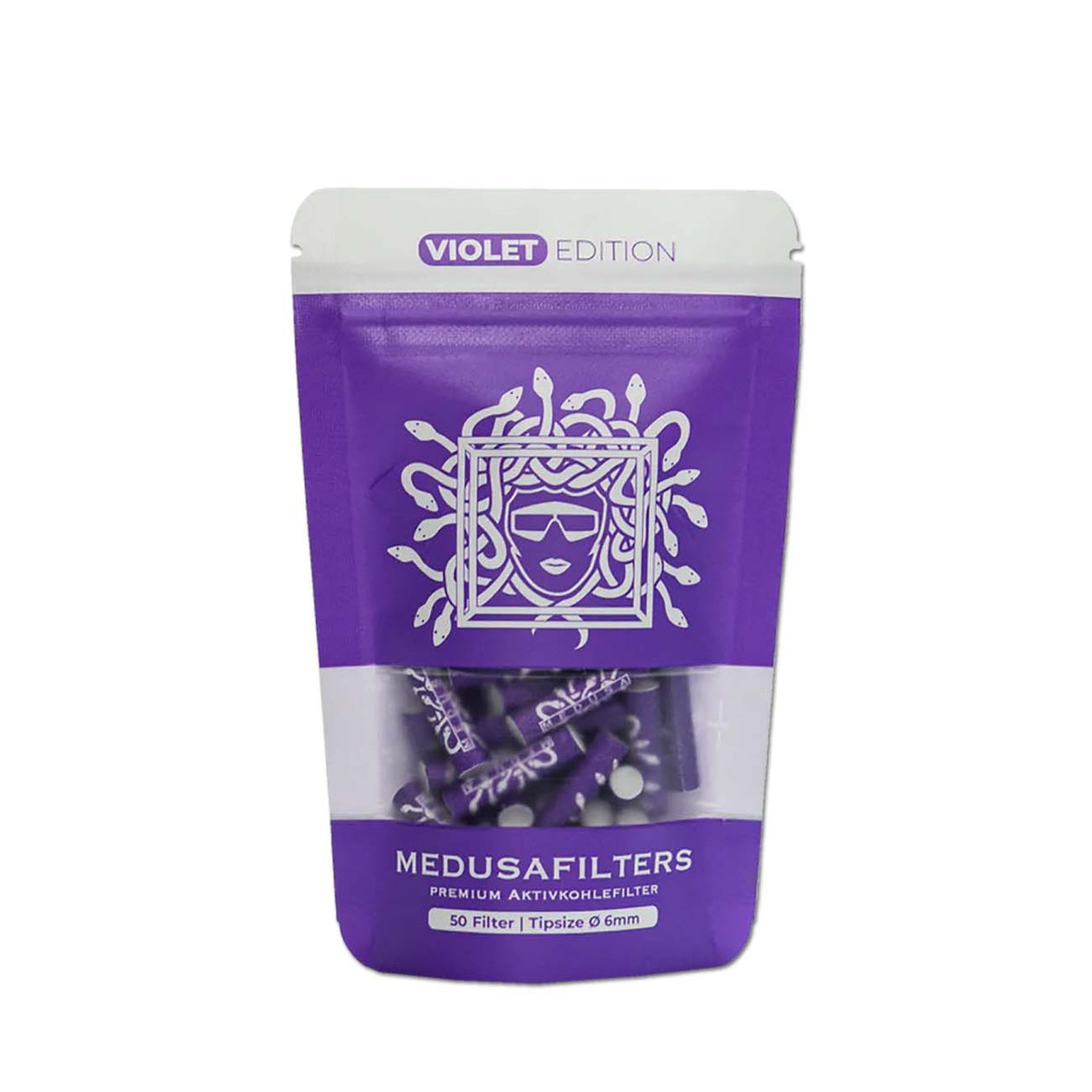 MEDUSAFILTERS 6mm Violet 50kpl pakkaus