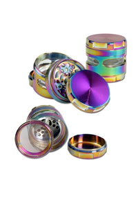 Metal Grinder 4-part oil colour sateenkaaren väreissä