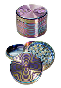 Metal Grinder Oil Circle 4-part yrttimylly sateenkaaren väreissä