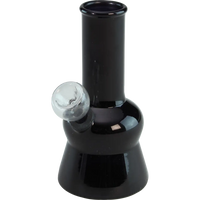 Glass Bong Mini Transparent Black läpikuultava musta 13cm mini lasivesipiippu - Kaninkolo verkkokauppa
