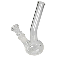 Glass Bong Small pieni suora 14cm lasivesipiippu potkureijällä - Kaninkolo verkkokauppa