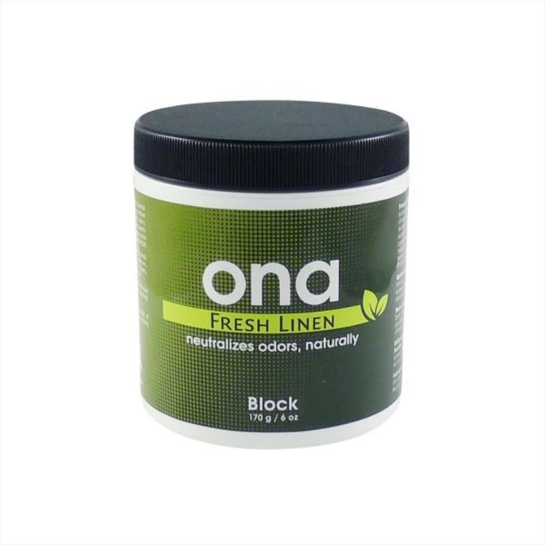 ONA Block Fresh Linen 170g hajunpoistaja kompakti kiinteä pala raikkaalla pyykin tuoksulla