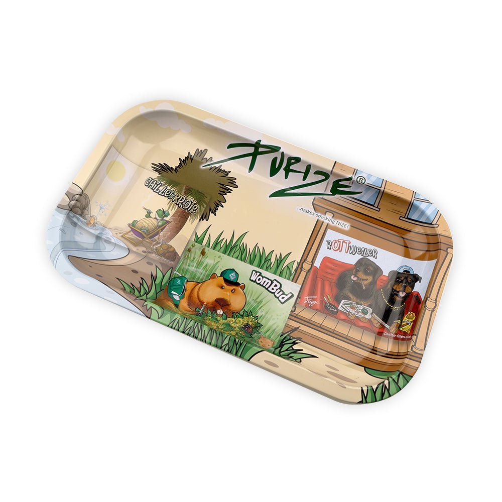 PURIZE Rolling Tray Stigga Zoo väsäysalusta viidakkokuviolla