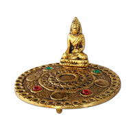 Suitsuketeline Metallinen BUDDHA kultainen Ø 110mm