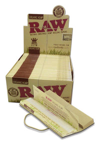 RAW Organic Hemp Connoisseur Papers KS pakkaus kuminauhalla