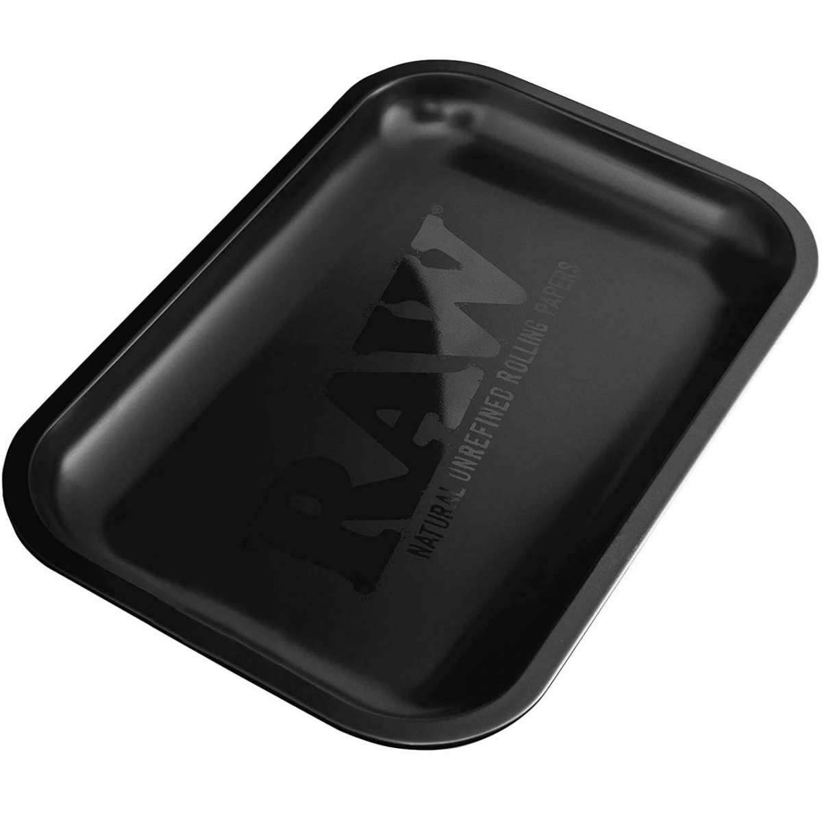 RAW Metal Rolling Tray Black Matte väsäysalusta