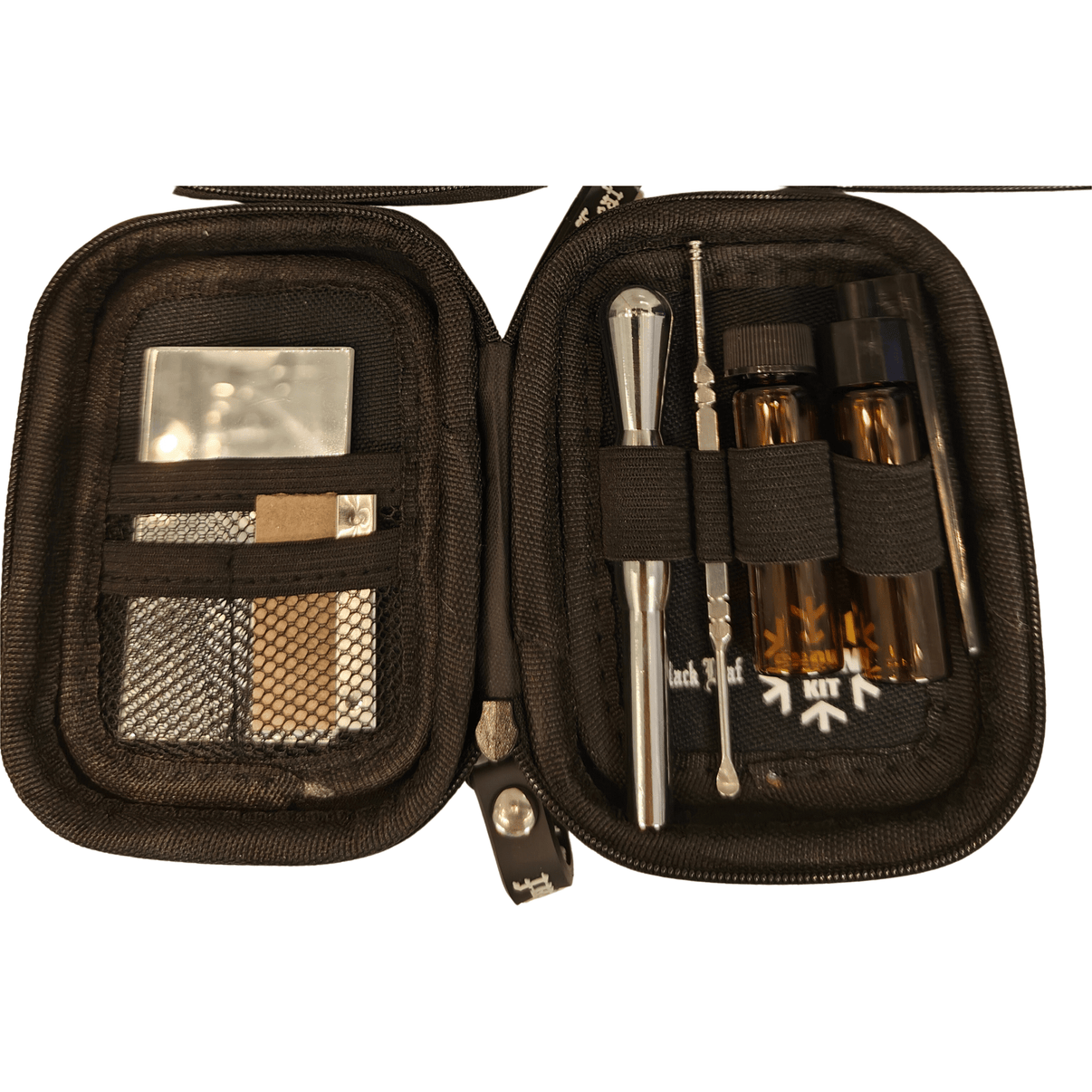 Snow Kit Snorter Case L avattuna tarvikkeineen