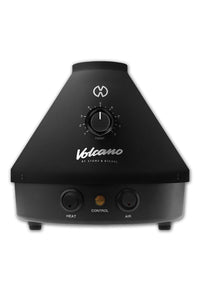 Volcano Classic Onyx Edition pöytävaporisaattori mattamustana, täyttökammiolla ja ilmapallolla