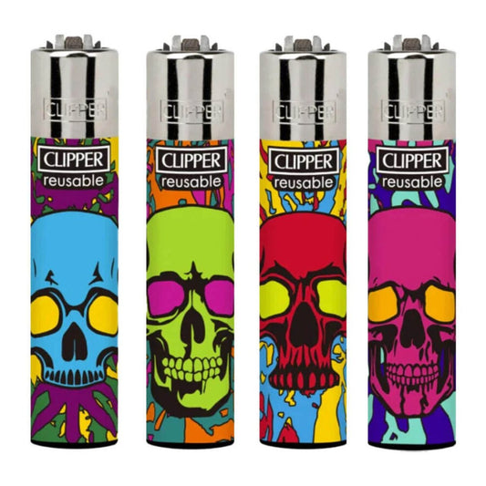 Clipper Colorful Skulls