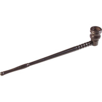 Kuva Ebony Puupiipusta 27cm, tumma eebenpuinen piippu klassisella muotoilulla valkoisella taustalla.