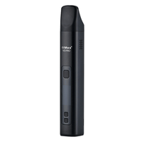 X-MAX V3 Pro -kannettava konvektiovaporisaattori, tyylikäs mattamusta viimeistely, suukappale näkyvissä, digitaalinen näyttö päällä, valmiina käyttöön.