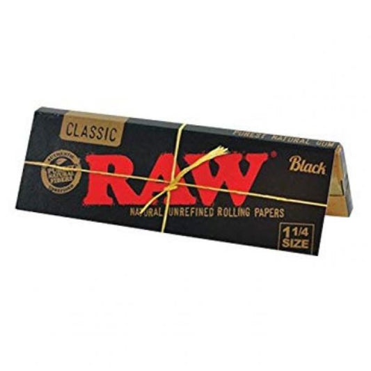 Raw Black Papers 1 1/4 50 Leaves